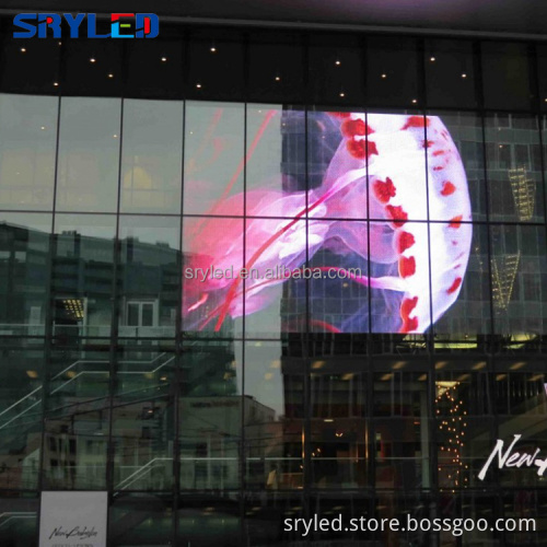 HD P3.91 Transparent LED Display: Indoor Outdoor Solution for Full Color Window and Glass Wall Applications